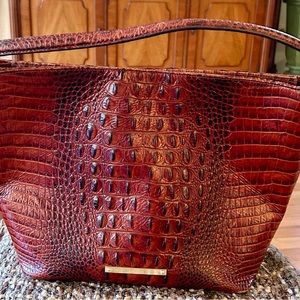 BRAHMIN EMBOSSED HANDBAG